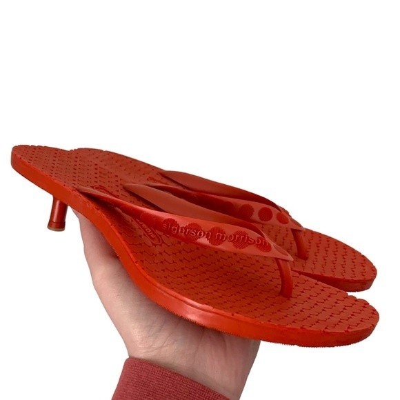 Sigerson Morrison Shoes Sigerson Morrison Red Jelly Kitten Heel